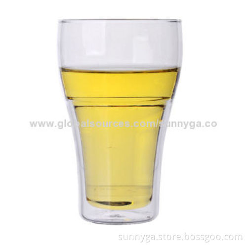 High-quality Double Wall Glass with 411mL Capacity